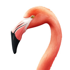 Flamingo Head Vector Illustration | Elegant and Vibrant Bird Art  
