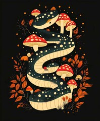 Obraz premium Colorful Dragon Vector Illustration as a Symbol of Asian Mythology and Zodiac Sign Design