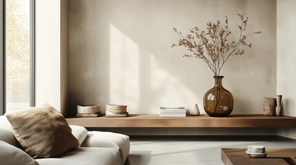 Minimalist home space decoration