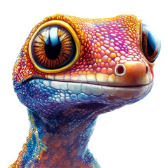 Gecko Head Vector Illustration   Exotic Reptile Artwork for Logos & Digital Designs    © Houston