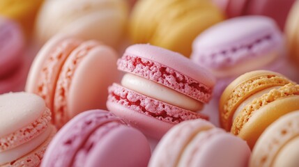 Obraz premium Sweet Macaron Feast