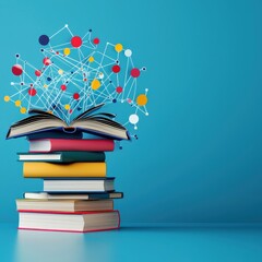 Education policy achievements visualized with bright, innovative graphics.