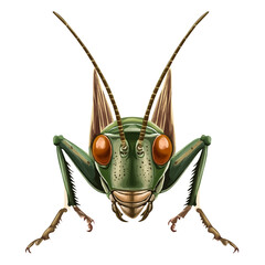 Grasshopper Head Vector Illustration | Intricate Insect Artwork for Logos & Digital Designs  
