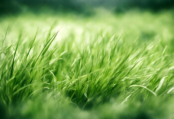 Obraz premium background border grass green watercolor isolated white herb seamless pattern ornament spring summer ecology herbage turf lawn sward cereal stalk wild plant meadow herbal organic eco vernal
