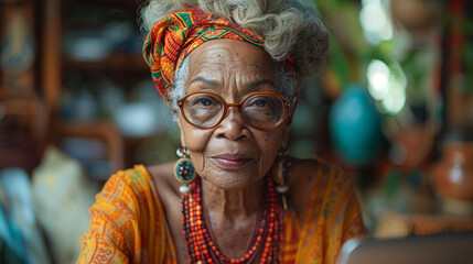 portrait of an old woman