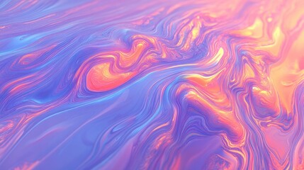 Fototapeta premium Abstract colorful fluid design with swirling patterns in vibrant hues.