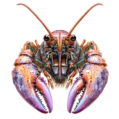 Lobster Head Vector Illustration | Intricate Seafood Artwork for Logos & Digital Designs  
