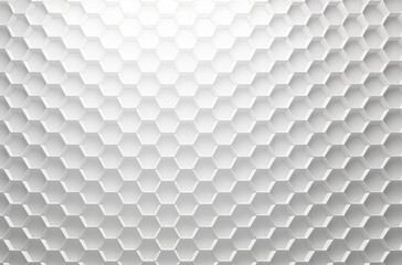 HEXAGONS PATTERN WALLPAPER IN WHITE COLOR. AI GENERATED