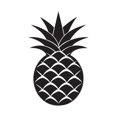 Obraz premium Pineapple Silhouette Vector