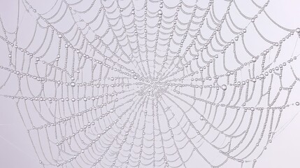 Dew-Kissed Spiderweb: A Masterpiece of Nature's Art