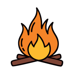 Campfire Burning Wood Outdoor Fire