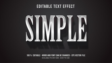 Obraz premium Simple editable text effect