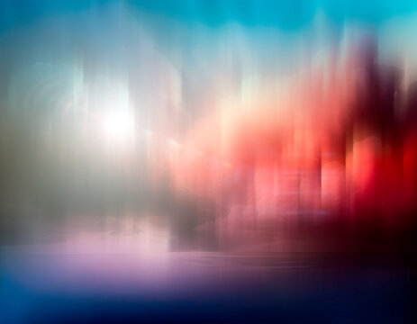 Fantasy atmospheric abstract colorful background with lights