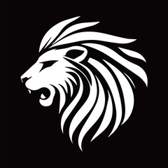 Obraz premium Lion illustration logo vector template design