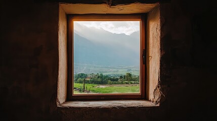 A window in a living room being checked for any cracks in the frame.
