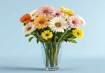 Bright floral arrangement indoor setting beautiful photo colorful background cheerful vibe