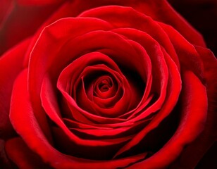 Close up image of a red rose flower. 
