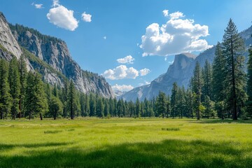 Obraz premium A Sunny Summer Day at National Park.