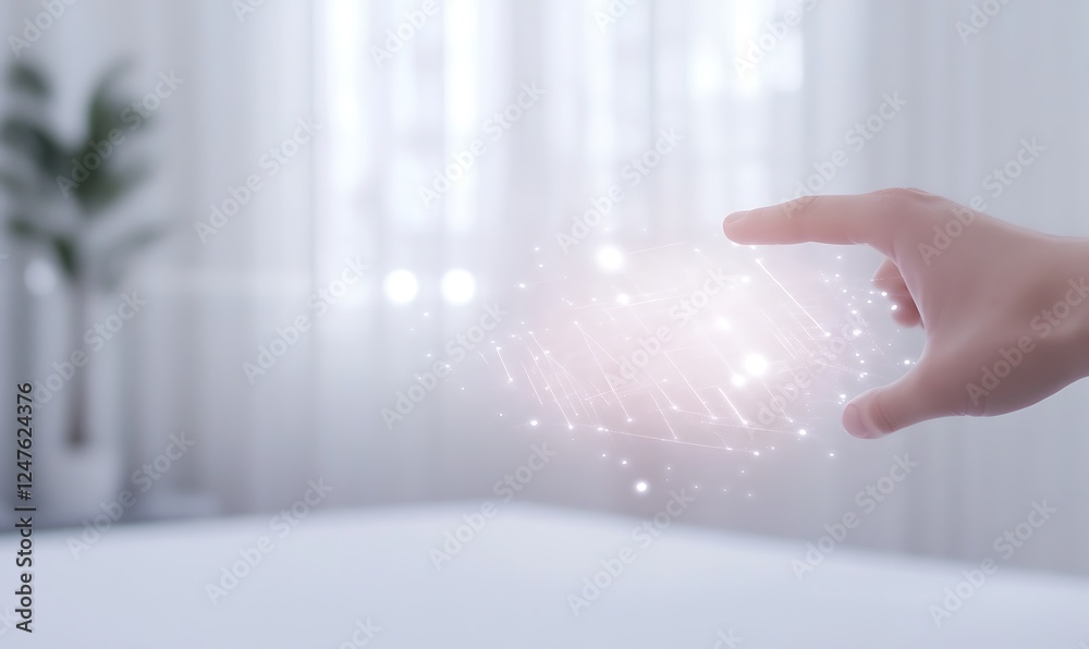 Aufkleber futuristic ai assistant in a marketing context, showcasing innovative technology and design concepts