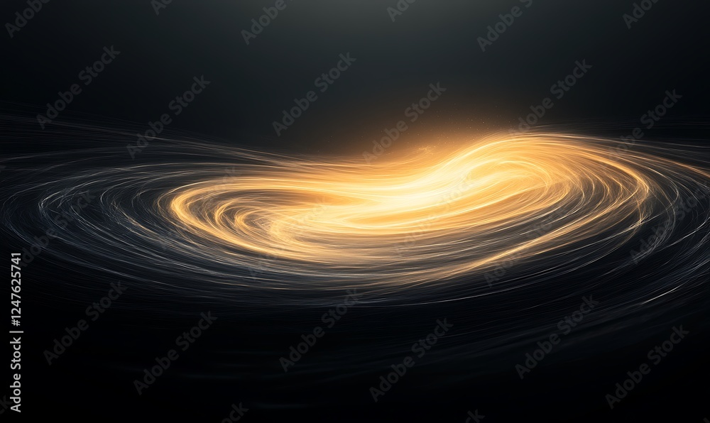 Poster Dynamic abstract swirl of light creating an imaginative visual effect in a vibrant design.