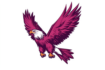 Obraz premium eagle with red wings