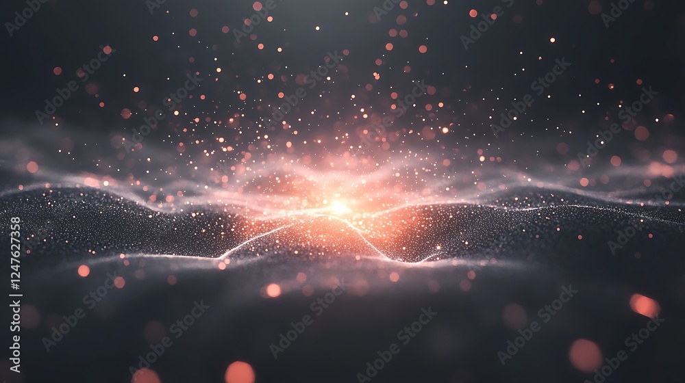 Poster A close-up image of a quantum computer chip showcasing intricate details and glowing elements.