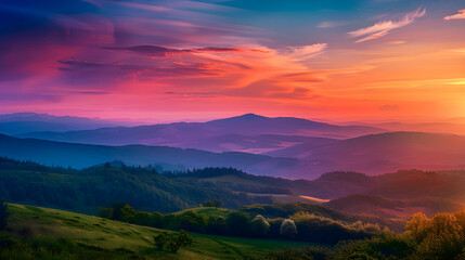 Exquisite Sunset Landscape: Mastering Color Grading and Contrast in Photo Editing for Surreal Visuals