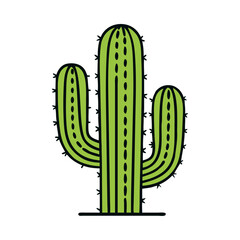 Desert Green Cactus with Arms