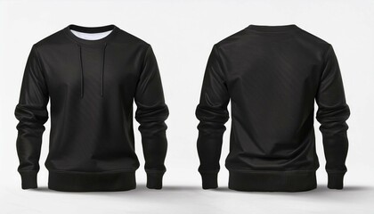 black shirt isolated on white