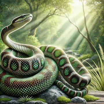 Snake in Natural Habitat
