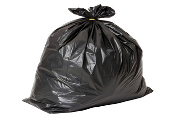 black garbage bag