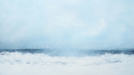 serene winter seascape