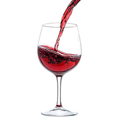 Pouring Red Wine into a Fine Glass