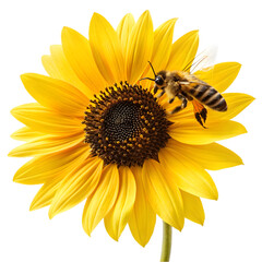 bee on sunflower