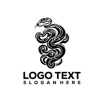 abstract snake vector logo