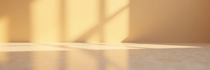 Glass surface perfectly reflected in warm beige surroundings, texture, reflection, color