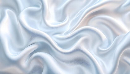 Fototapeta premium white silk wave product beauty skin care promotion illustration background