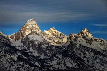 Tetons in the early morning; Grand Teton NP; Wyoming