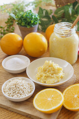 レモン塩麹　イメージ｜食材のレモンと米麹と塩