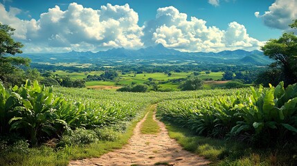 Obraz premium vineyard in tuscany
