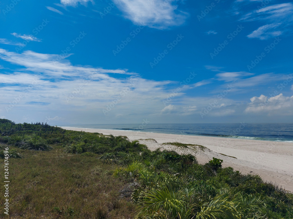 Poster view of the beach