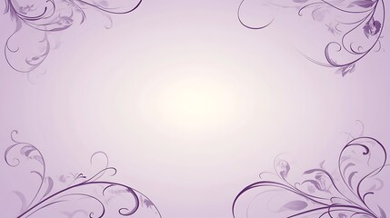 Obraz premium Lavender Floral Design Background Elegant Swirls