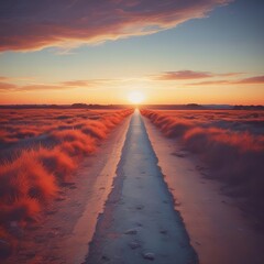 Fototapeta premium sunset in the desert