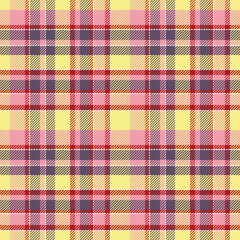 Seamless tartan pattern. Stands out with various colored threads woven crisscross, pattern resembling a chessboard. Design for textile, fabric, curtain, wrapping.