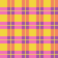 Seamless madras pattern. The checkered design involves overlapping lines and squares. Design for textile, fabric, curtain, wrapping.