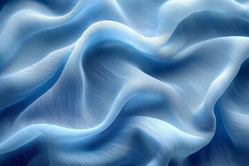 Obraz premium Soft abstract wave pattern in sky blue color. Minimal modern background with empty text space