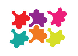 puzzle vector explain for business. explain about teamwork