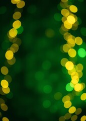 Abstract background dark green gold unfocused particles christmas sparkle glowing lights shine bokeh holiday party celebration minimal luxury backdrop wallpaper bokeh green bokeh green abstract backgr