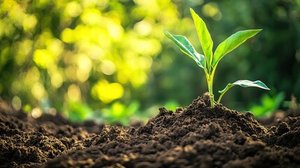 new plants are being planted for future fertility