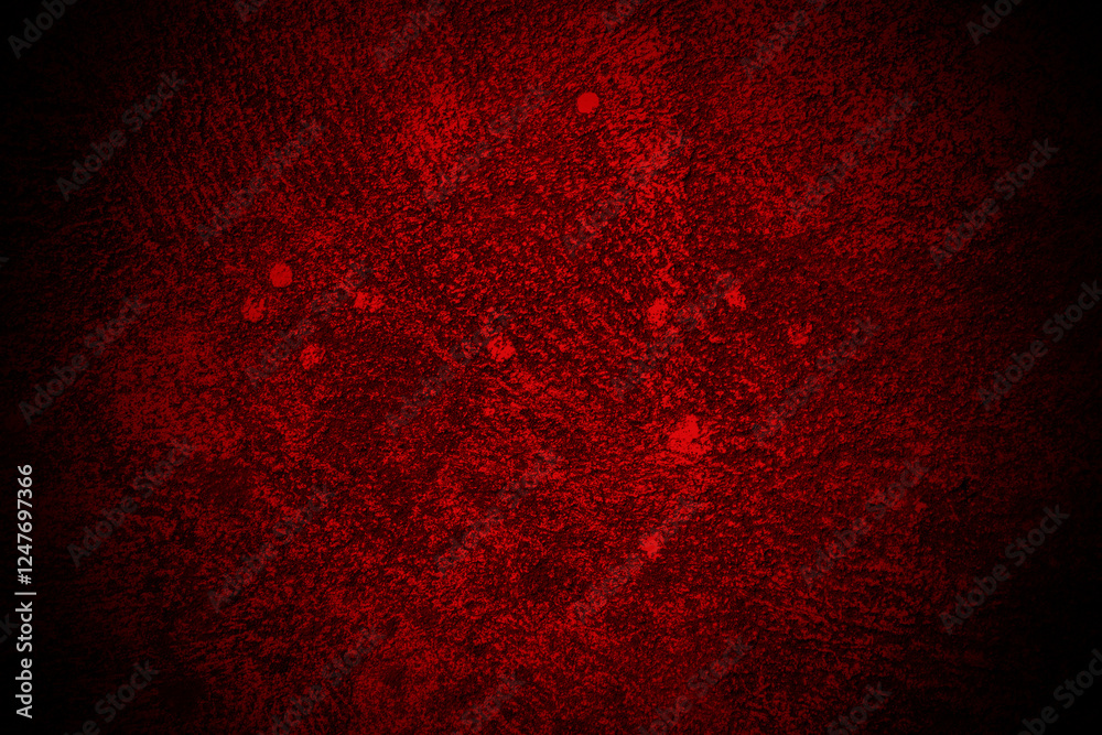 Aufkleber Old wall texture cement black red  background abstract dark color design are light with white gradient background.